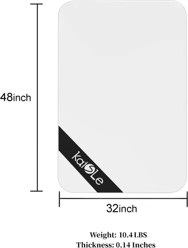Vista 9 de Tapete transparente resistente para silla de oficina de 32 x 48 pulgadas Chair Mat Under Computer Desk Floor Mat Protector for Carpeted Floors