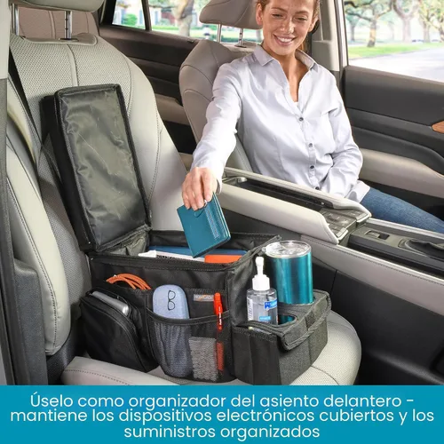 Vista 3 de High Road CarHop Organizador de Asiento Trasero para Niños y Organizador de Asiento de Pasajero para Adultos - Enfriador de Asiento de Carro