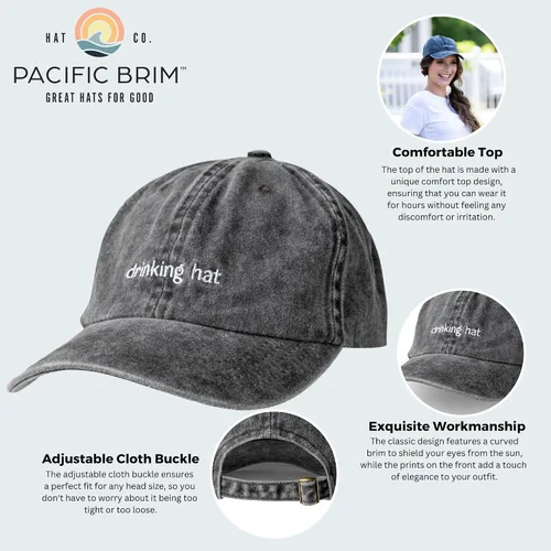 Vista 2 de Gorra de béisbol ajustable clásica de algodón para mujer y hombre
