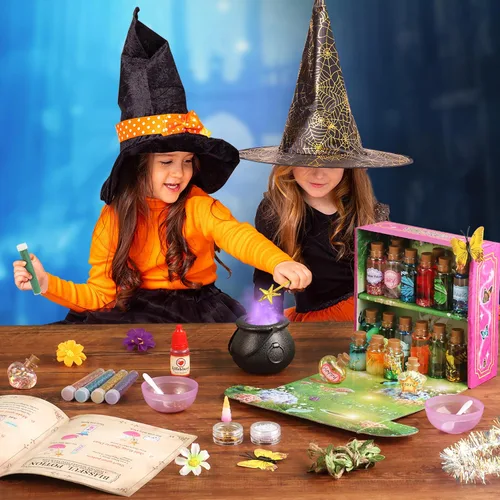 Vista 6 de wookidel Kit de manualidades mágicas de hadas para niños con 20 botellas de poción – Kit de manualidades para hacer pociones mágicas de hadas