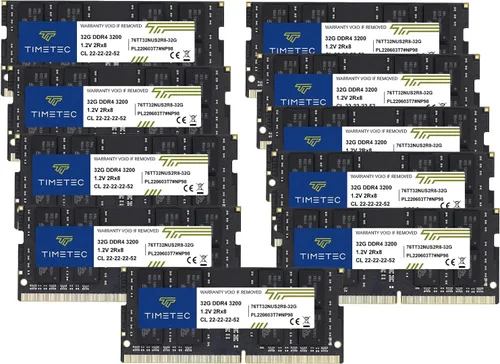 Vista 27 de Timetec Pinnacle 8 GB DDR4 3200 MHz (o 2933 MHz o 2666 MHz) PC4-25600 sin ECC sin búfer 1.2 V CL22 1Rx8 de rango único 260 pines SODIMM Módulo