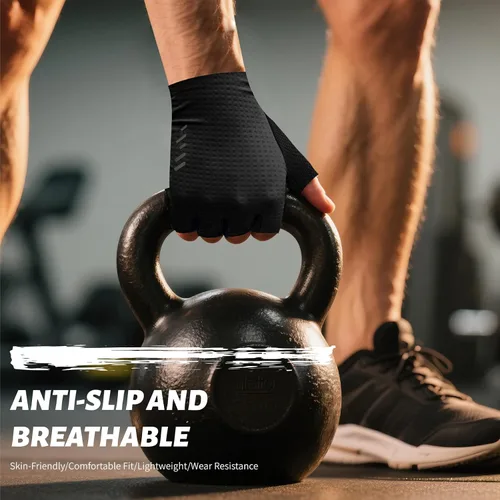 Vista 5 de VXW Guantes de ciclismo para hombres y mujeres, con tiras reflectantes y almohadilla antideslizante que absorbe los golpes para bicicletabicicleta