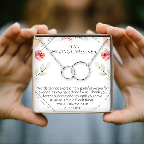 Vista 8 de Dear Ava Collar de regalo para mujeres y niñas, colgante de joyería moderna ajustable, idea de regalo de amor para ella con tarjeta sincera, regalos