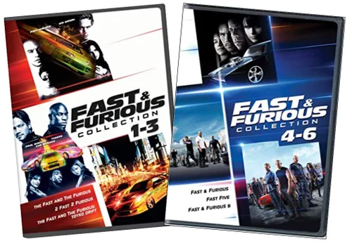 Vista 2 de Fast and the Furious 6-Movie DVD Collection The Fast and the Furious2 Fast 2 FuriousThe Fast and the Furious Tokyo DriftFast & FuriousFast FiveFast