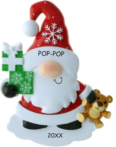 Vista 5 de Adorno navideño divertido de invierno personalizado (pingüino)