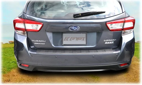 Vista 6 de C&C CarWorx - Protector de parachoques trasero de repuesto compatible con Subaru Impreza Hatchback de 5 puertas 2017, 2018, 2019, 2020, 2021, 2022