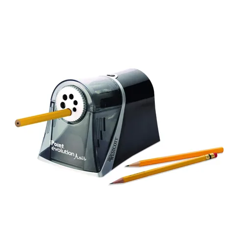 Vista 2 de Westcott ACM15509-A1 iPoint Evolution Axis - Sacapuntas de varios tamaños, color negro