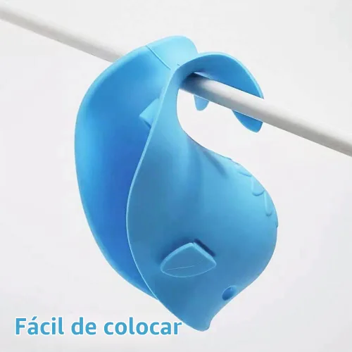 Vista 4 de Funda de grifo de bañera para bebé, juguetes de protección de seguridad de silicona para bebé, cubierta de caño de baño para bebé, funda de grifo