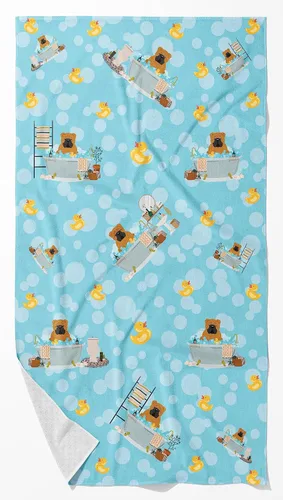 Vista 14 de Caroline's Treasures WDK5738BTLG Airedale - Toalla de baño grande para bañera