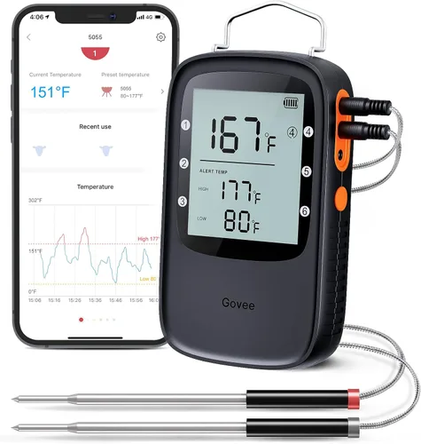 Vista 2 de Govee Paquete de termómetro de carne Bluetooth con hervidor eléctrico inteligente Govee