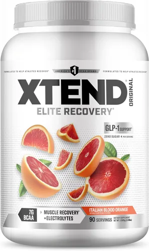 Vista 15 de Xtend Polvo Original BCAA, 7g de BCAAs y 2.5g de L-Glutamina para la Recuperación Muscular, Hidratación y Músculo Delgado, Bebida Sin Azúcar