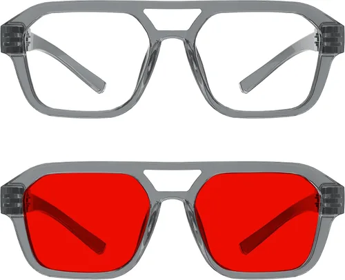 Vista 286 de Eyekepper Gafas de luz azul para hombre y mujer, paquete de 6 lentes Pilot Paquete de 6 color mezclado