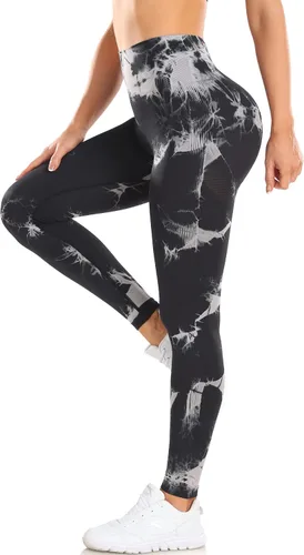 Vista 3 de gymfrog Leggings con levantamiento de glúteos para mujer, sin costuras, de cintura alta, pantalones de yoga, leggings fruncidos