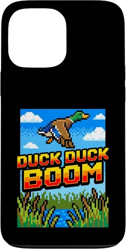 Vista 24 de Funny Duck Hunting Pixel Art Retro Gamer 8-Bit Arcade Boom Caso para iPhone 16