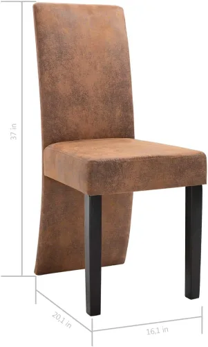 Vista 2 de Dining Chairs,Living Room Dining Chairs,Dining Table Dining Chairs Suitable for Daily Dining Or Special Events, Such As Meetings, Kitchen 4 Pcs Brown