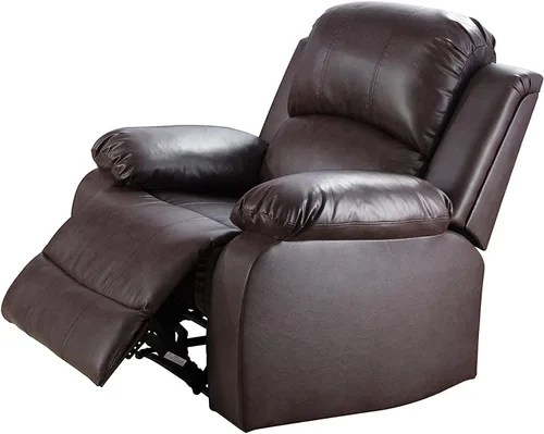Vista 23 de Juego de muebles de cuero sintético para sala de estar, juego de sofá reclinable, sofá de dos plazas, juegos de muebles para sala de estar, sofá