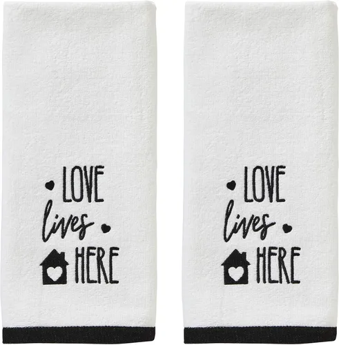 Vista 8 de SKL Home by Saturday Knight Ltd. - Toalla de mano para mamá (paquete de 2), color blanco
