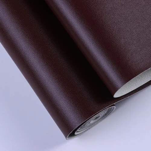 Vista 2 de Hojas de cuero sintético para manualidades, un rollo, superficie suave y lisa, hojas de tela de cuero sólido, 12 x 53 pulgadas (11.8 in x 53.1 in)