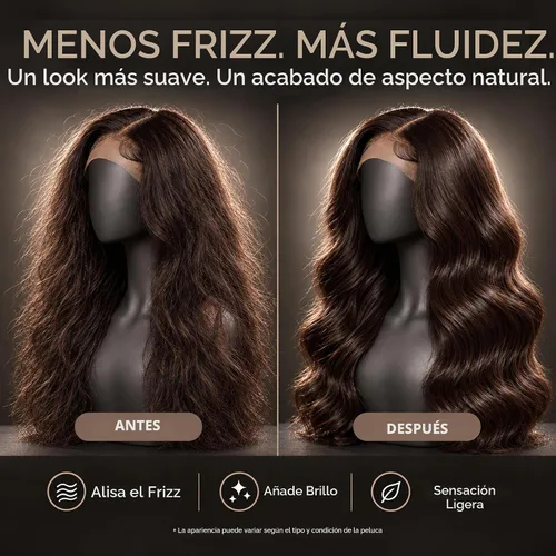 Vista 3 de EJW Spray de aceite para peluca para cabello sintético y humano, brillo
