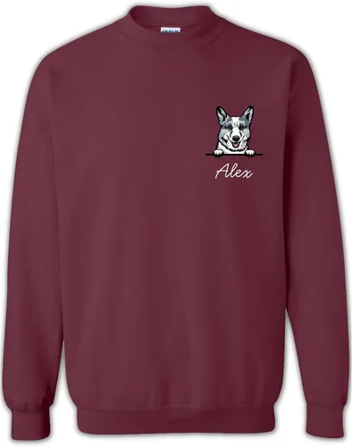 Vista 3 de Custom Dog Mom Sweatshirt for Women, Dog Mama Shirt Pullover, Cute Dog Lovers Sweater Long Sleeve