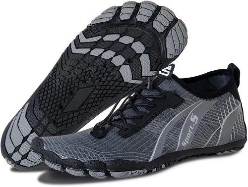 Vista 3 de Zapatos deportivos para el agua, para hombres, de secado rápido, calzado deportivo para usar al aire libre, ir en kayak, lancha, senderismo, surf