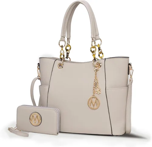 Vista 59 de MKF Collection - Juego de bolsa de mano para mujer, con cartera y asa superior, de piel vegana