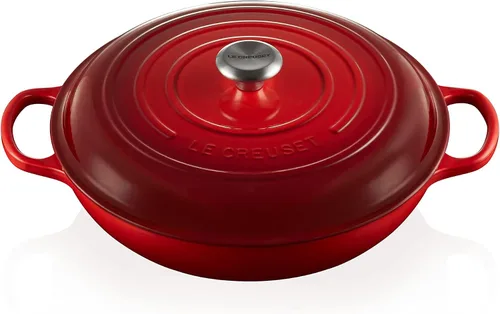 Vista 12 de Le Creuset Signature - Sartén de hierro fundido esmaltada con mango de hierro, 3,5 qt., alcachofa