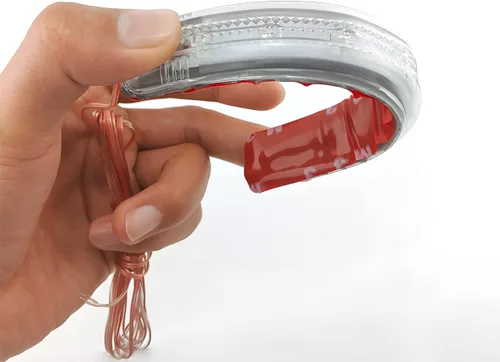 Vista 5 de 2 piezas de luz de tira de señal de giro LED, tiras de intermitentes de horquilla flexibles de doble color, kit de tira de luz de cola