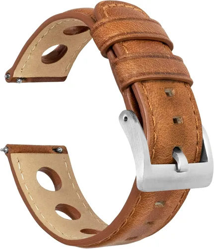 Vista 45 de Barton Racing & Rally Horween - Correas de cuero con barras de resorte de liberación rápida integradas, longitud estándar para muñecas de 5 a 8