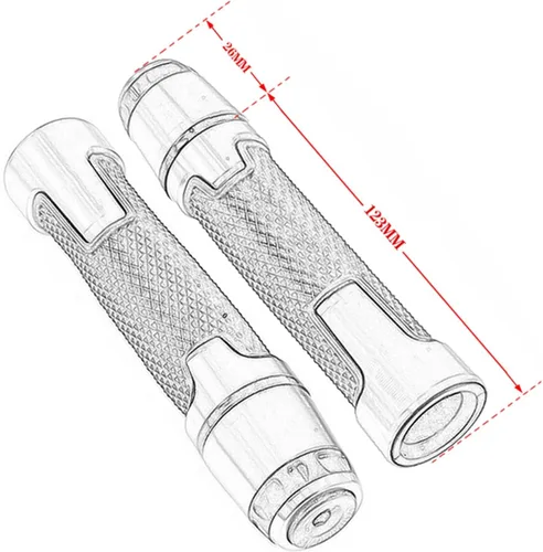 Vista 2 de Motocicleta para BMW F650GS F 650 GS motocicleta 7/8" 0.866 in CNC goma aluminio manillar puños extremos mango tapas (color : negro)