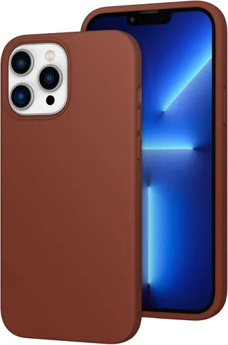 Vista 9 de Funda de silicona líquida compatible con iPhone 12 Pro Max 6.7 pulgadas, funda de gel de protección completa con forro de microfibra, funda