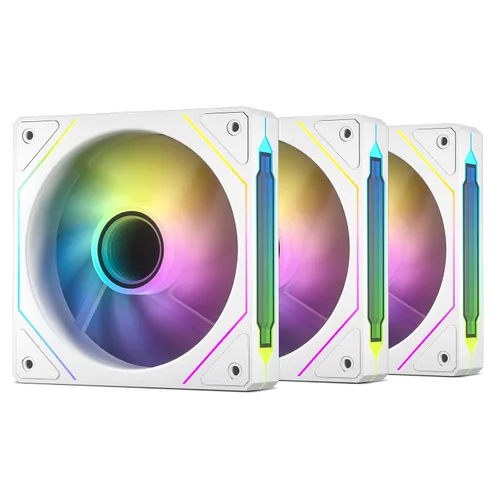 Vista 10 de DARKROCK Ventiladores de caja con diseño de espejo infinito F120 3in1 4.724