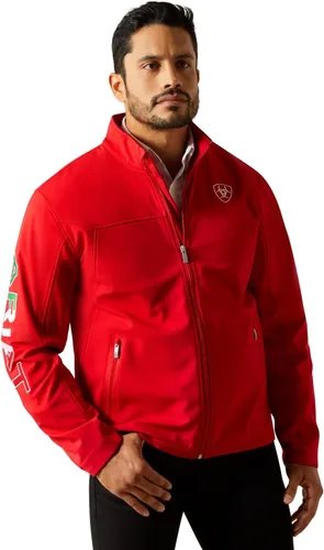 Vista 5 de ARIAT New Team Softshell Mexico Chaqueta para hombre, color negro, Negro