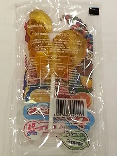 Vista 3 de Gallo de caramelo duro importado en palo "Petushok Lollipops" (paquete de 10)