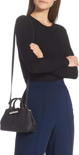 Vista 2 de Longchamp Extra Small Roseau - Bolso de hombro con asa superior de cuero, asa
