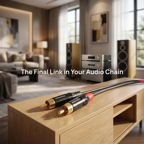 Vista 4 de Moborest - Adaptador de conectores RCA de audio/phono, chapado en oro