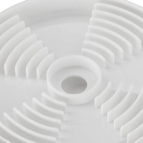 Vista 8 de Soporte de pared apto para Dot 4 5, diseño de ahorro de espacio, gestión de cables, material ABS, altavoz inteligente ABS que ahorra espacio, Blanco