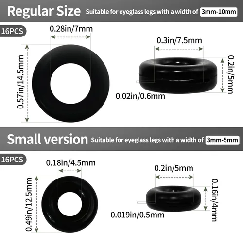 Vista 2 de 32Pcs Silicone Eyeglasses Retainers Set Anti-slip Eyeglasses Ear Hooks for Kids Adults Sunglasses Glasses Reading Glasses
