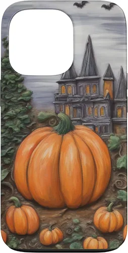 Vista 10 de iPhone 16 Vintage Floral Aesthetic Halloween Pumpkin Fall Autumn Case
