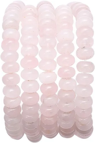 Vista 2 de BEADIA Cuentas de piedra natural africana de turquesa faceted rondelle 3x4mm semipreciosas sueltas para hacer joyas 38cm