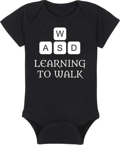 Vista 15 de Learning To Walk WASD - Gaming Baby Onesie - Hat - Blanket - Bib Package Combinations