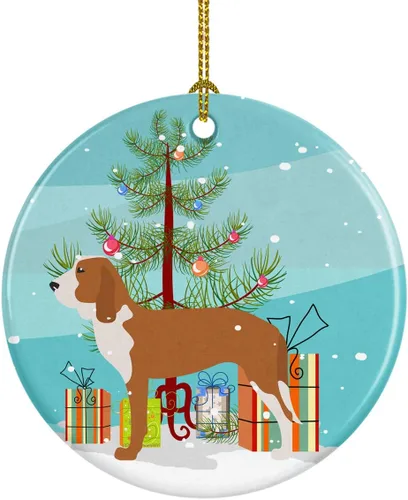 Vista 53 de Caroline's Treasures Cavalier King Charles Spaniel - Adorno de cerámica para árbol de Navidad, decoración colgante para el hogar, Navidad, fiestas
