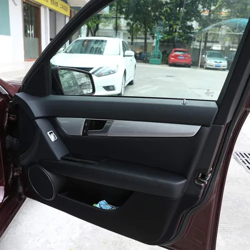 Vista 4 de ABS Car Interior Decoración Panel Cubierta Trim para Mercedes Benz Clase C W204 2008-2014 Auto Accessorie (Plata)