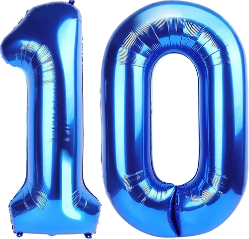 Vista 208 de Globos gigantes de números negros de 40 pulgadas, globos de aluminio de Mylar con helio para cumpleaños, globo número 0 para decoración de fiestas