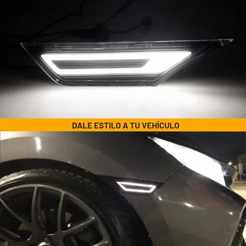 Vista 2 de Luz de Marcador Lateral LED de Repuesto para Civic (10ª Gen) Coupe/Hatchback/Sedan 2016-2021, 2PCS Lámpara de Conducción de Guardabarros de Posición