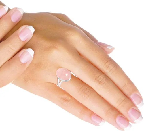 Vista 2 de Jeweloporium Anillo de plata de ley 925 maciza, hecho a mano para mujer