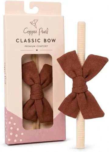 Vista 11 de Copper Pearl Classic Baby Bow Headbands - Limited Collection