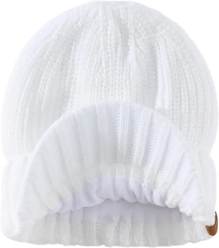 Vista 2 de Home Prefer - Gorro de punto grueso de invierno con visera para hombre