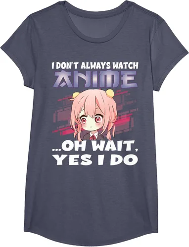 Vista 15 de Ver camiseta japonesa de anime con estampado de anime Girl, Negro, S