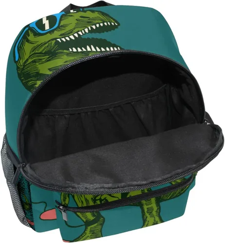 Vista 5 de AUUXVA Mochila de día para niños y niñas, Dinosaurio, Mochilas de viaje